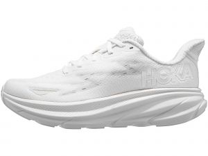 HOKA Clifton 9 (Breit) Damen Laufschuh Weiß/Weiß