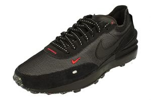 NIKE Waffle One FSP "Black Reflective" Herren Turnschuhe Sneakers Mode Schuhe DO6387 (Schwarz/University Red 001)