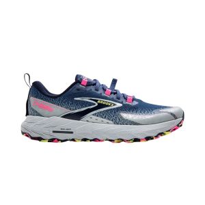 Brooks Cascadia 18 Grau Blau AW24 Damenschuhe