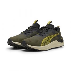 PUMA Herren Electrify Nitro? Trailrunning-Schuhe 45 Dark Olive Desert Dust Golden Fog Green Beige Yellow ?Nitro Foam Laufschuhe Herren