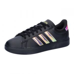 adidas Damen Sneaker Grand Court 2.0 Core Black/Gold Met. 36