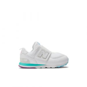 New Balance Kinder 574 NEW-B HOOK & LOOP in Weiß/Blau