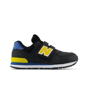 New Balance Kinder 574 HOOK & LOOP in Schwarz/Orange