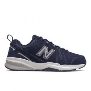 New Balance Herren 608v5 in Blau/Grau, Leather, Größe 47.5