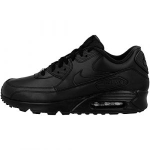 Nike Herren Air Max 90 Leather Gymnastikschuhe - Schwarz (black/black)