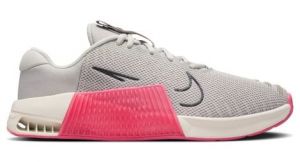 nike metcon 9 trainingsschuh grau rot damen