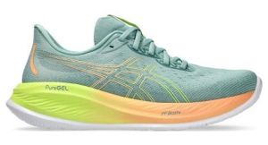 asics gel cumulus 26 paris laufschuhe grun orange gelb herren