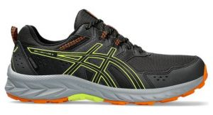 asics gel venture 9 waterproof trail schuh schwarz gelb orange mann