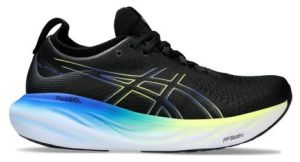 asics gel nimbus 25 laufschuhe schwarz gelb herren