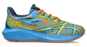 asics gel noosa tri 15 gs blau orange kinder runningschuhe