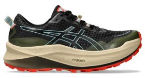 asics trailrunning schuhe trabuco max 3 schwarz khaki rot herren