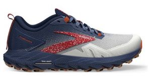 brooks cascadia 17 weis blau rot damen trailrunning schuhe