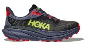 hoka challenger 7 trailrunning schuhe schwarz blau rot herren