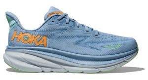 hoka one one clifton 9 running schuhe blau orange herren