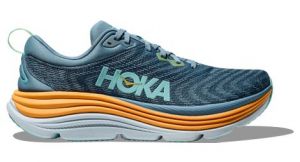 hoka one one gaviota 5 running schuhe blau orange herren