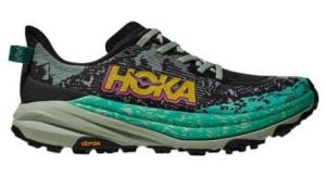 hoka speedgoat 6 trailrunning schuhe schwarz grun damen