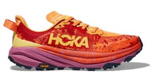 hoka speedgoat 6 orange pink herren trailrunning schuhe