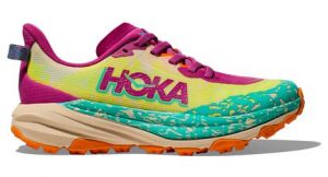 hoka speedgoat 6 youth kinder trailrunning schuhe in pink multicolor