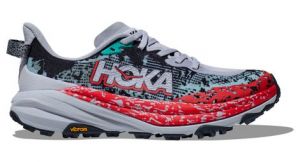 hoka speedgoat 6 trailrunning schuhe blau rot herren