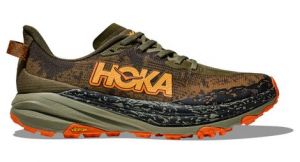 hoka speedgoat 6 large 2e khaki orange herren trailrunning schuhe