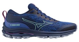 mizuno women s wave rider tt trail running schuh blau