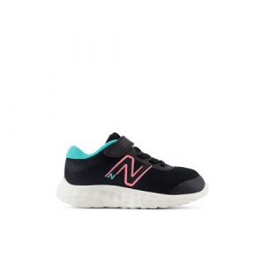 New Balance Kinder 520v8 Bungee Lace in Schwarz/Rosa/Grün