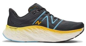 laufschuhe new balance fresh foam x more v4 schwarz blau gelb herren