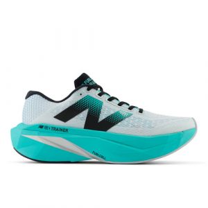 New Balance Herren FuelCell SuperComp Trainer v3 in Weiß/Grün, Synthetic, Größe 45.5