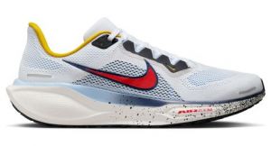 nike pegasus 41 weis blau rot herren laufschuh