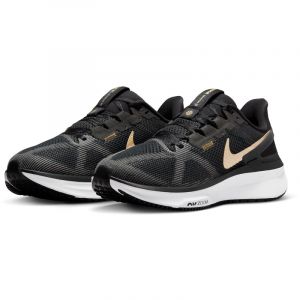 NIKE Air Zoom Structure 25 Laufschuhe Damen 003 - black/metallic gold-white-dk smoke grey 40