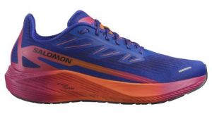 salomon aero blaze 2 laufschuhe blau orange rosa herren