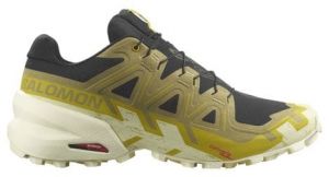 salomon speedcross 6 trailrunning schuhe schwarz khaki gelb