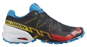 salomon speedcross 6 trailrunning schuhe schwarz rot blau herren