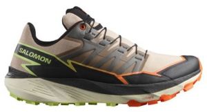 salomon thundercross trailrunning schuh beige orange grun