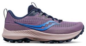 damen laufschuhe saucony peregrine 13 violett blau