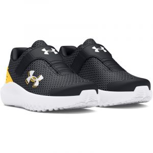 UNDER ARMOUR Surge 4 AC Laufschuhe Jungen 004 - black/taxi/white 26