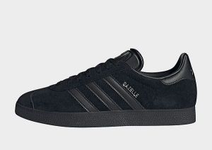 adidas Originals New Zealand Rugby Gazelle, All Black / All Black / Silver Metallic