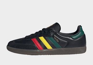 adidas Originals SAMBA OG, Core Black / Yellow / Collegiate Green