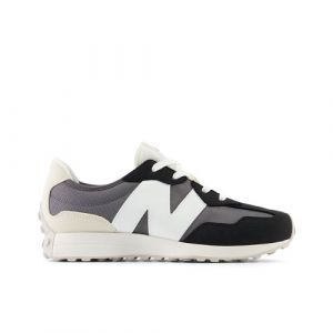 New Balance Kinder 327 in Schwarz/Beige