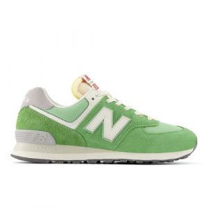 New Balance Unisex 574 in Grün/Weiß