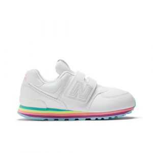 New Balance Kinder 574 HOOK & LOOP in Weiß/Blau