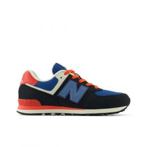 New Balance Kinder 574 in Schwarz/Rot