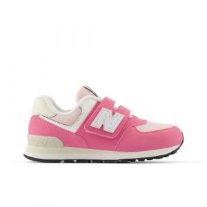 New Balance Kinder 574 HOOK & LOOP in Rosa/Beige