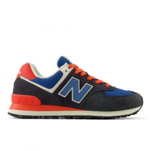 New Balance Unisex 574 in Schwarz/Blau/Rot