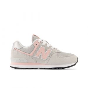 New Balance Kinder 574 Core in Grau/Rosa