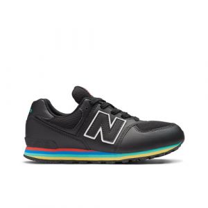 New Balance Kinder 574 in Schwarz/Rot