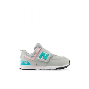 New Balance Kinder 574 NEW-B HOOK & LOOP in Grau/Grün