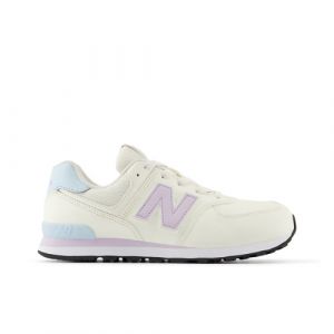 New Balance Kinder 574 in Weiß/Violett