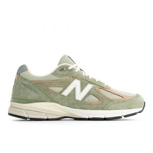 New Balance Unisex Made in USA 990v4 in Grün/Beige