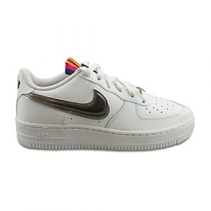 Nike Air Force 1 LV8 Double Swoosh Silver Gold Blanc - 38